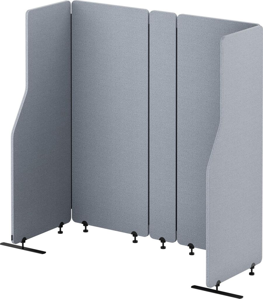 Akustik Trennwand Büro Schallschutz Raumteiler Paravent Sichtschutz Jan Nowak Moon Dust 260/145 cm