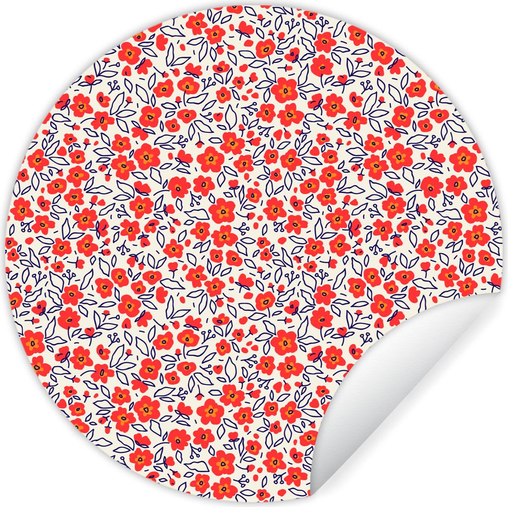 MuchoWow - Tapetenkreis - Wandbild rund - Schlafzimmerdekoration - Wanddeko - runde Tapete - Kunst für zu Hause