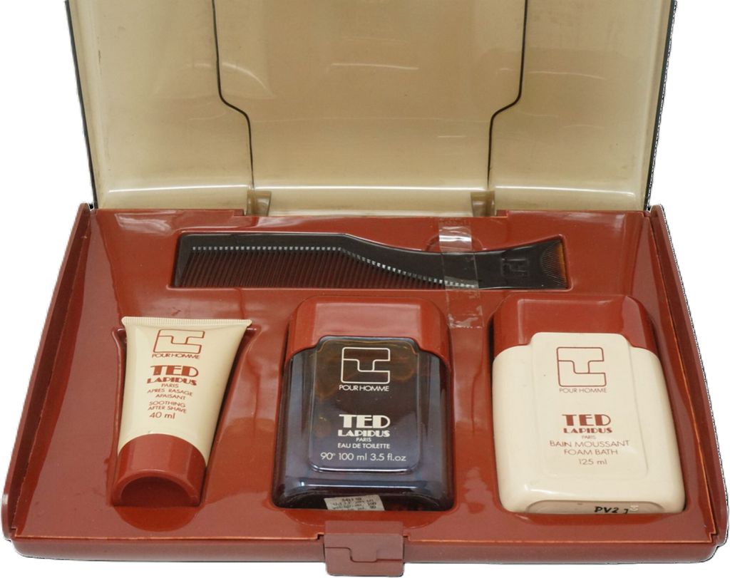 Ted Lapidus Pour Homme Eau de Toilette 100ml + Bath Foam 125ml + After Shave 40ml + Kamm