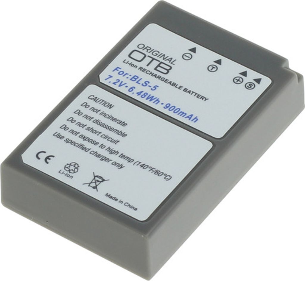 OTB Akku für Olympus BLS-5 / BLS-50 Li-Ion Produktbild 