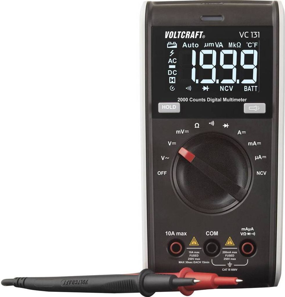 VOLTCRAFT VC131 ručný multimeter digitálny merač prúdu 600 Obrázok produktu 1
