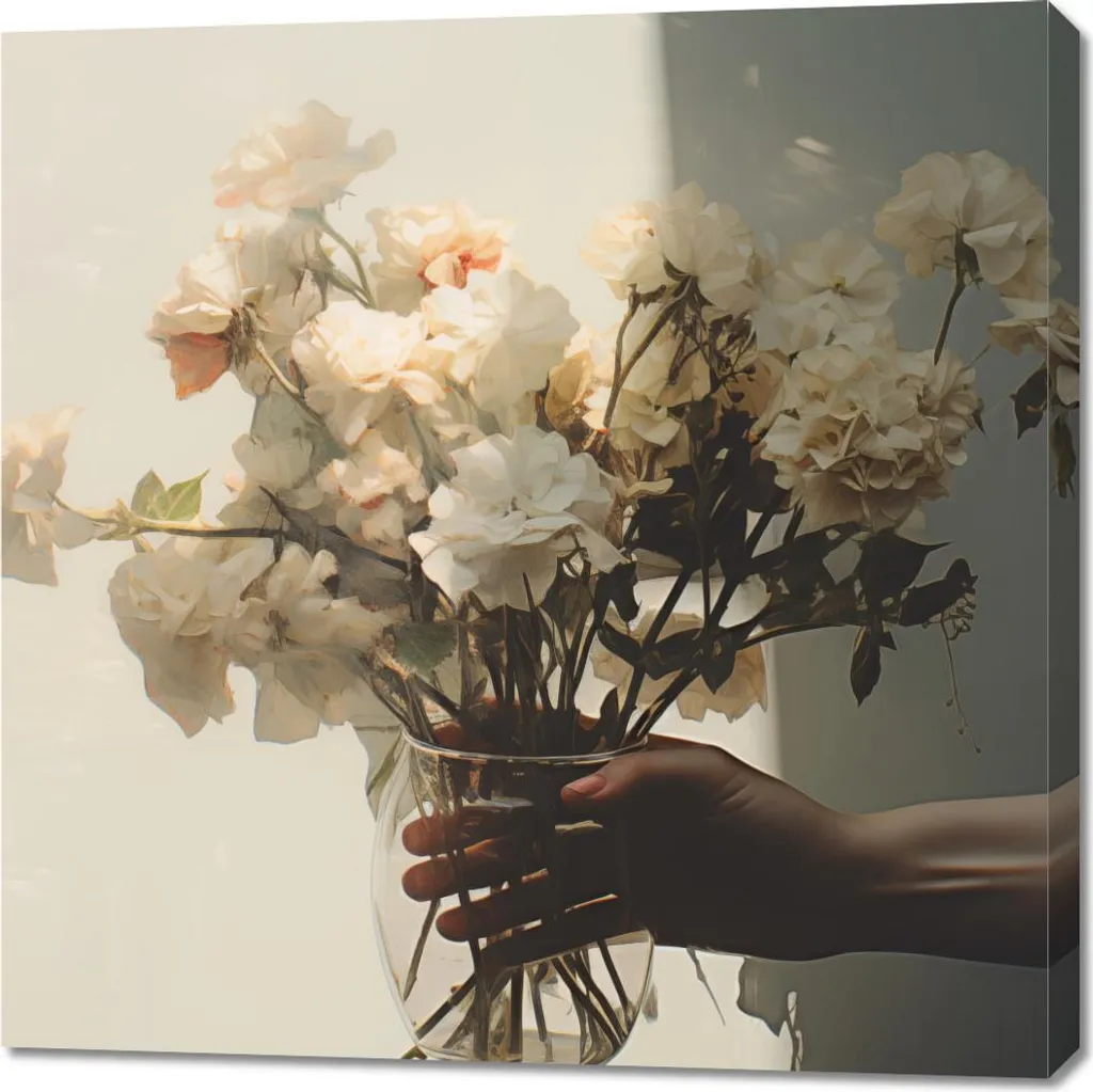 Acquista Quadro 90x90 Bouquet Fiori - Offerta Limitata Arredo Casa