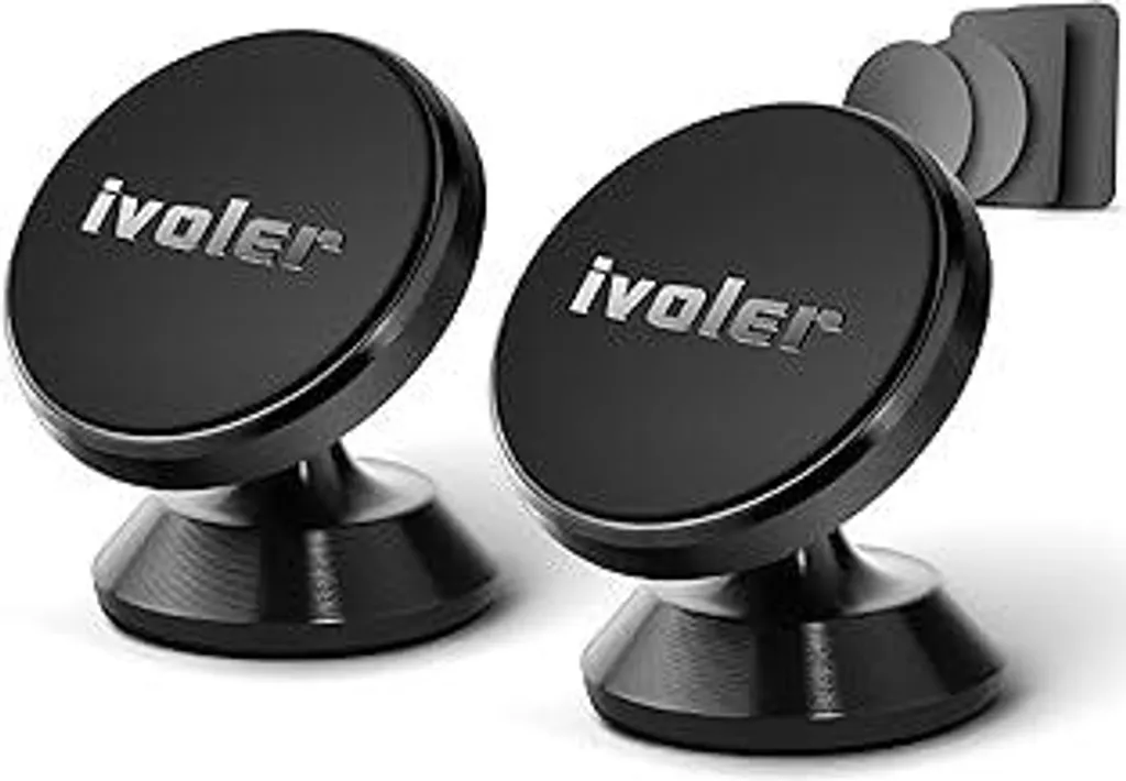 Supporto Magnetico iVoler Auto: 2 Pezzi Regolabili 360° per Smartphone