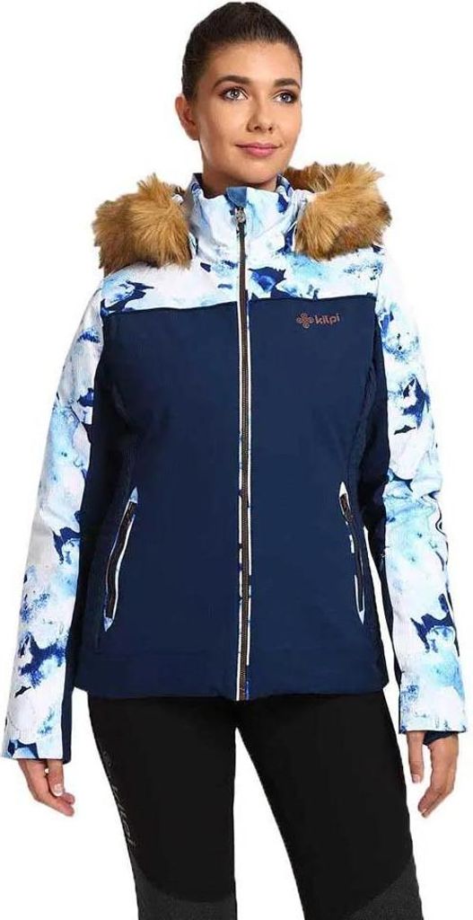 Damen-Skijacke mit integriertem Heizsystem Kilpi LENA-W, DUNKELBLAU, Größe 38