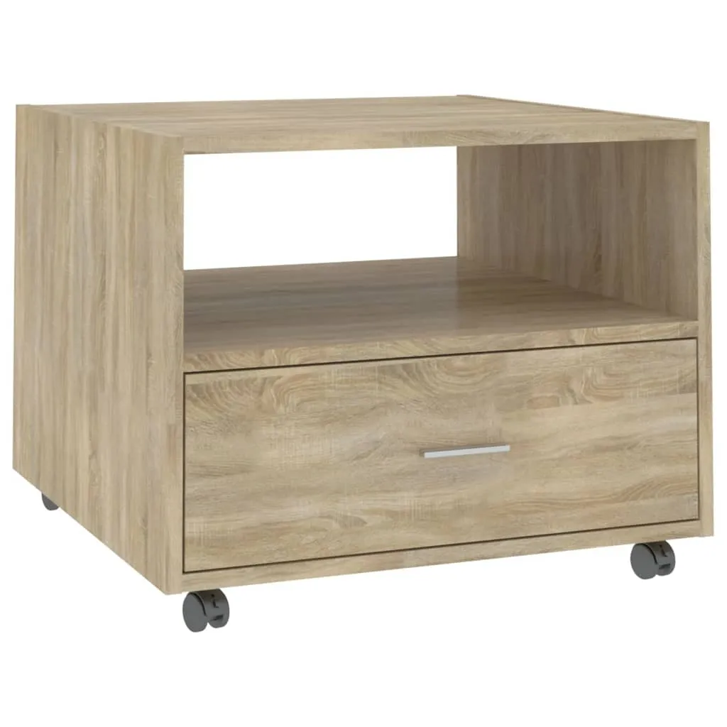 Tavolino Basso Rovere Sonoma 55x55x40 cm SYFAX - Legno Multistrato
