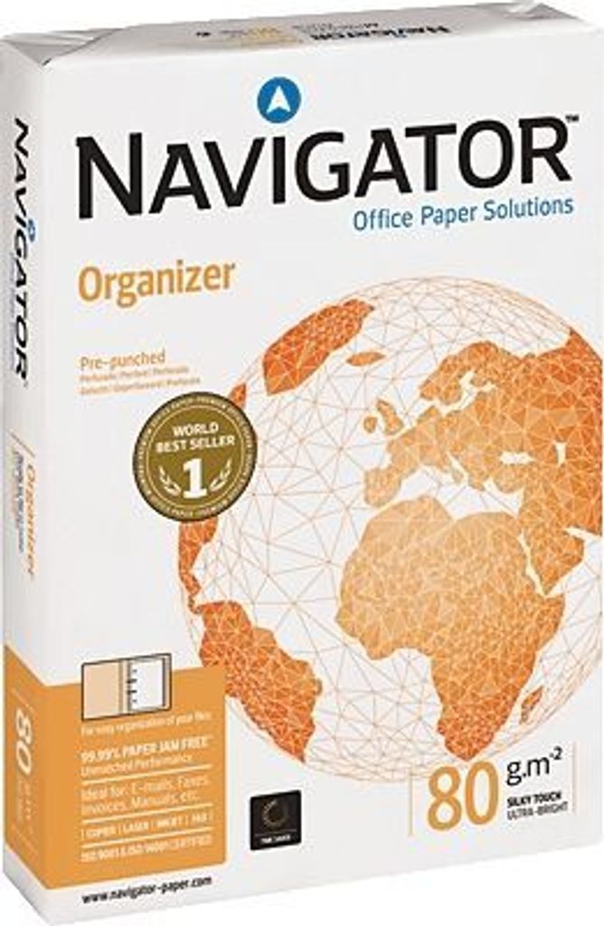 Navigator Kopierpapier Organizer 82479A80S DIN A4 ws 500 Bl./Pack.
