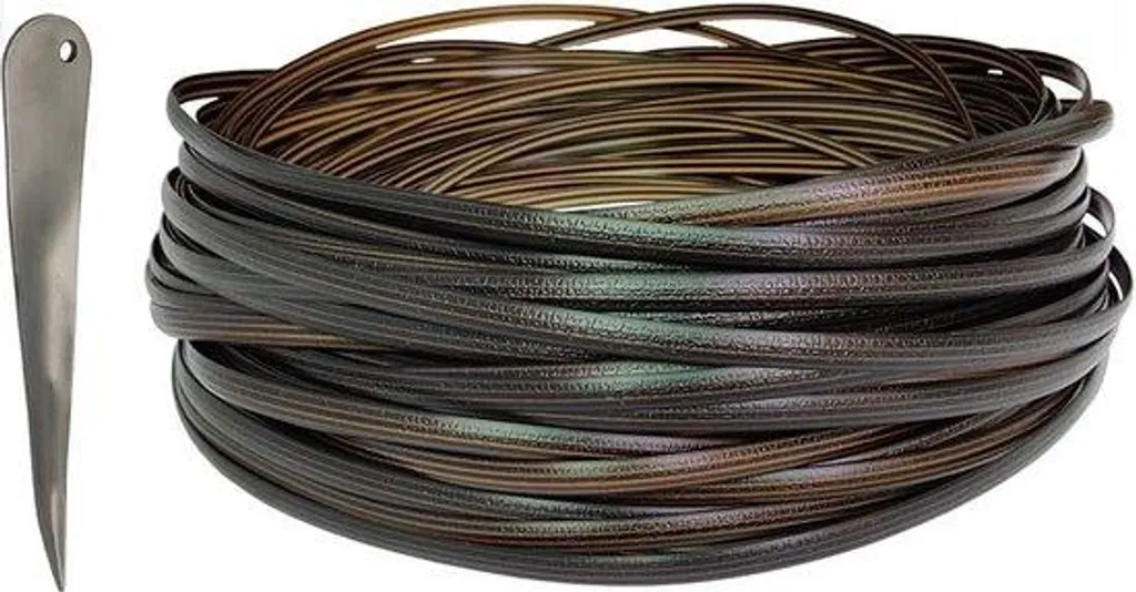 Rotan synthétique 8mm marron dégradé 347m résistant aux intempéries