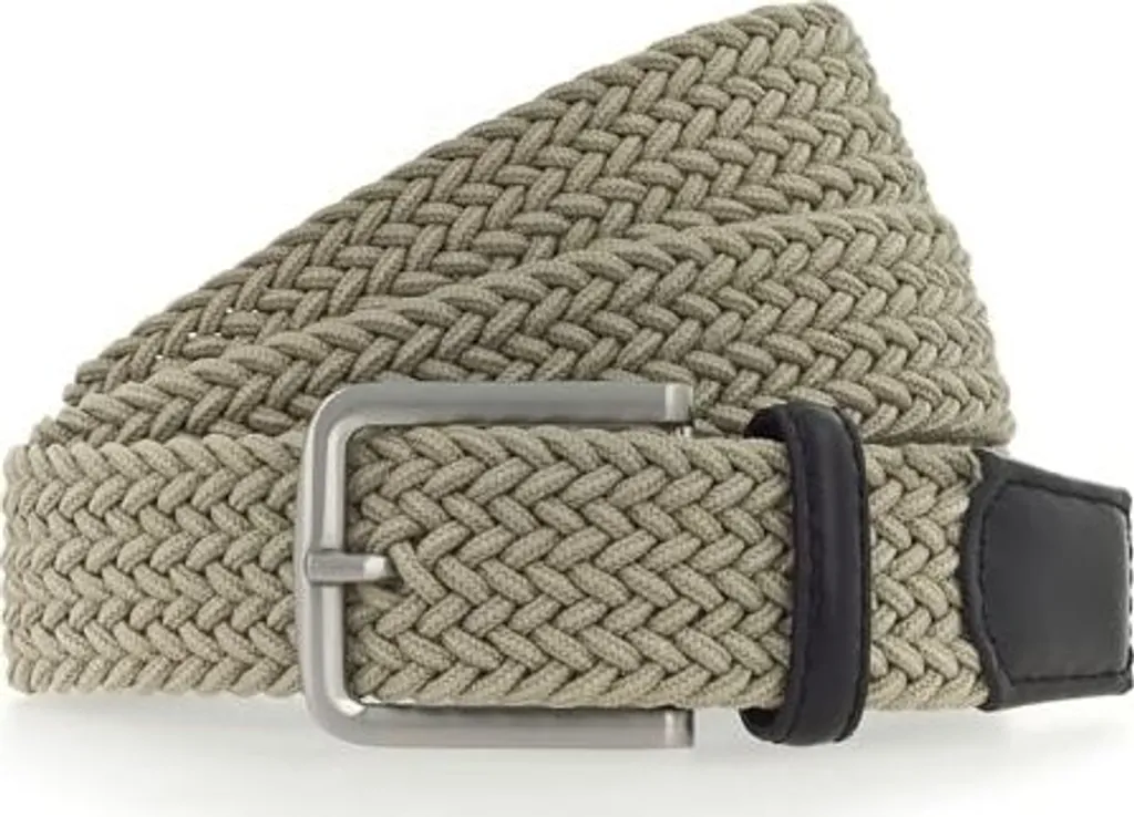 Vanzetti cintura Woven Belt W115 Taupe beige