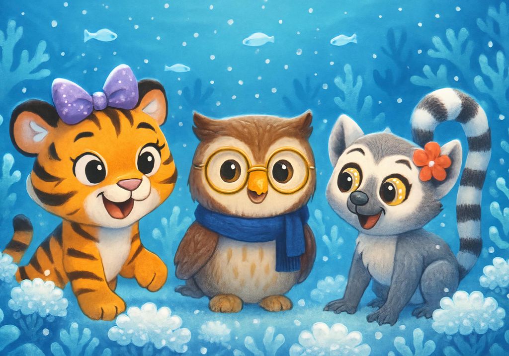 hansepuzzle 111979 - Tina, Ollie und Lulu Puzzle, 260 Teile, Kinder, 41,0 x 28,0cm mit hochwertiger Aufbewahrung, Kartonbox & Beutel