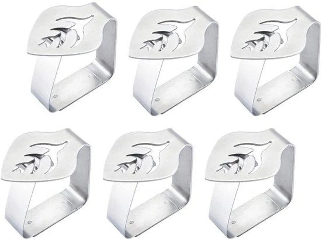 Fixation de nappe extérieure lot de 6 pour table épaisse max 4,6 cm