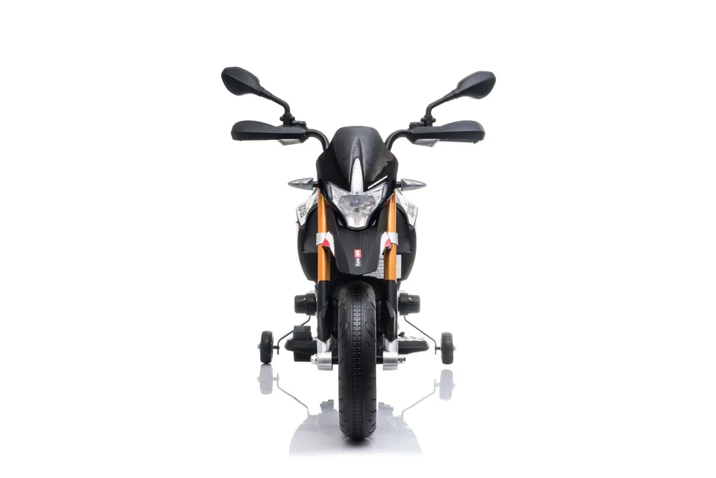 Moto Aprilia Dorsoduro 900 électrique 12V pour jeux plein air et jardin