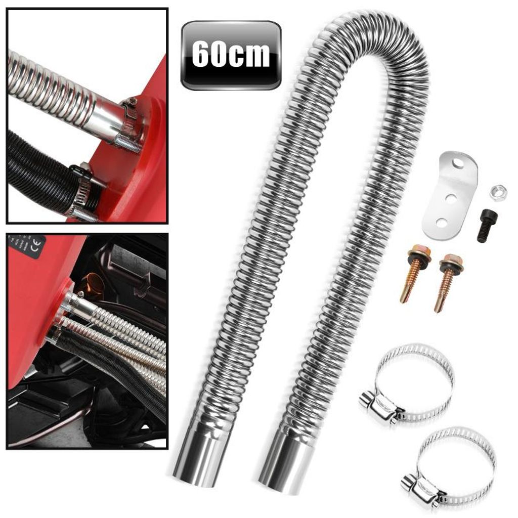 60cm Tuyau d'échappement Tuyau d'échappement 25mm Pinces en Image du produit 
