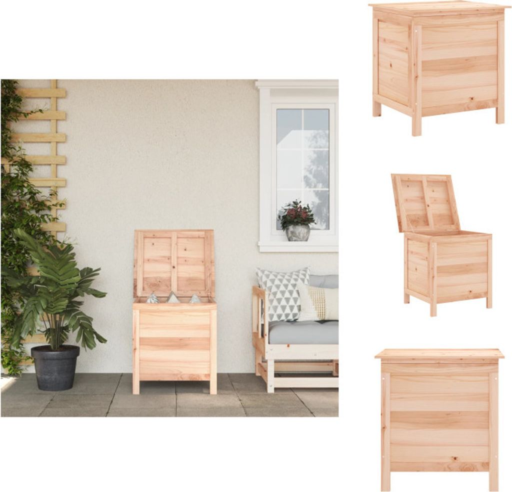 vidaXL Gartentruhe 50x49x56,5 cm Massivholz Tanne - Gartenboxen