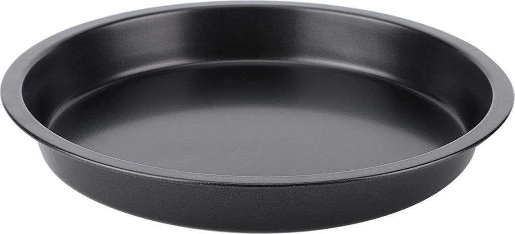8-Zoll-Küchen-Pizzablech, rund, antihaftbeschichtet, schwarz, aus Kohlenstoffstahl, rund, Backform, Werkzeug