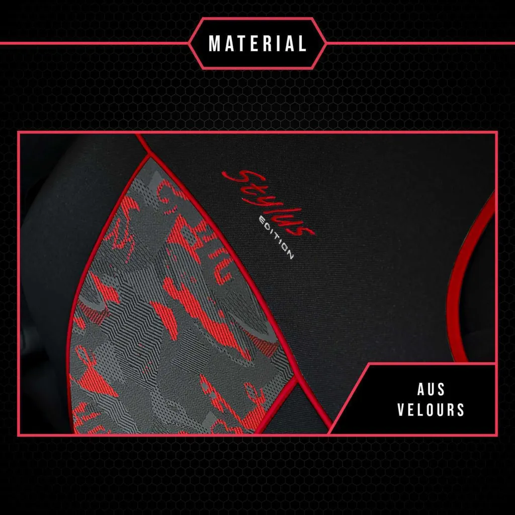 Coprisedili Auto BMW X5 Rosso Stilo | Set Universale Sportivo Premium - 2