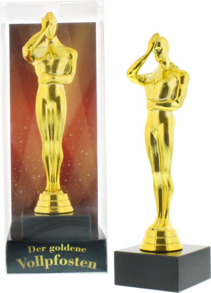 Der goldene Vollpfosten Figur