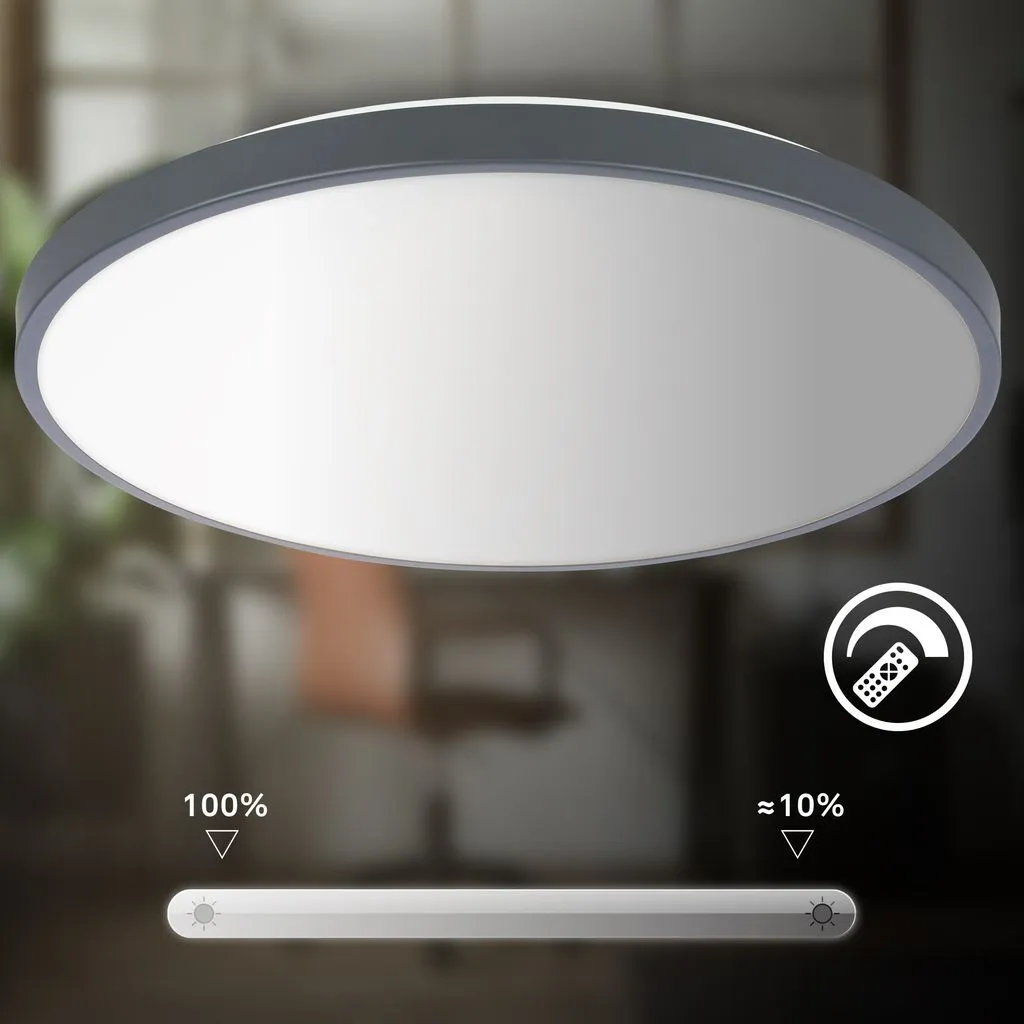Plafoniera Design Moderno Briloner COMPETO LED CCT Antracite Ø38 cm - 5