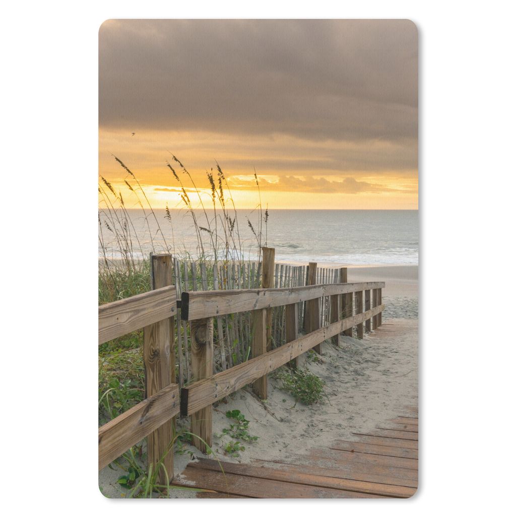 MuchoWow Mauspad Mousepad Strand - Meer - Düne - Weg 40x60 cm - Mousepads - Maus Mat - Pad - Mausunterlage - Schreibtisch Accesoire
