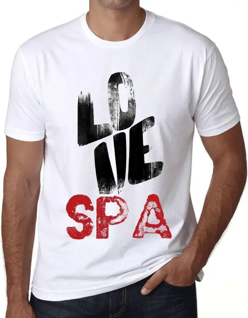 Herren Grafik T-Shirt Liebesbad – Love Spa – Öko-Verantwortlich Vintage Jahrgang Kurzarm Lustige Druck Geburtstag Geschenk Mann