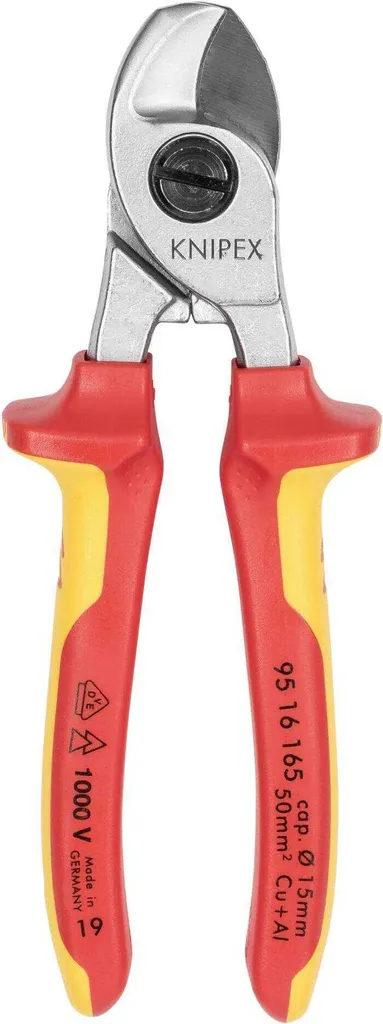 Cesoia per Cavi Elettrici KNIPEX 1000V Impugnatura Comfort 95 16 165