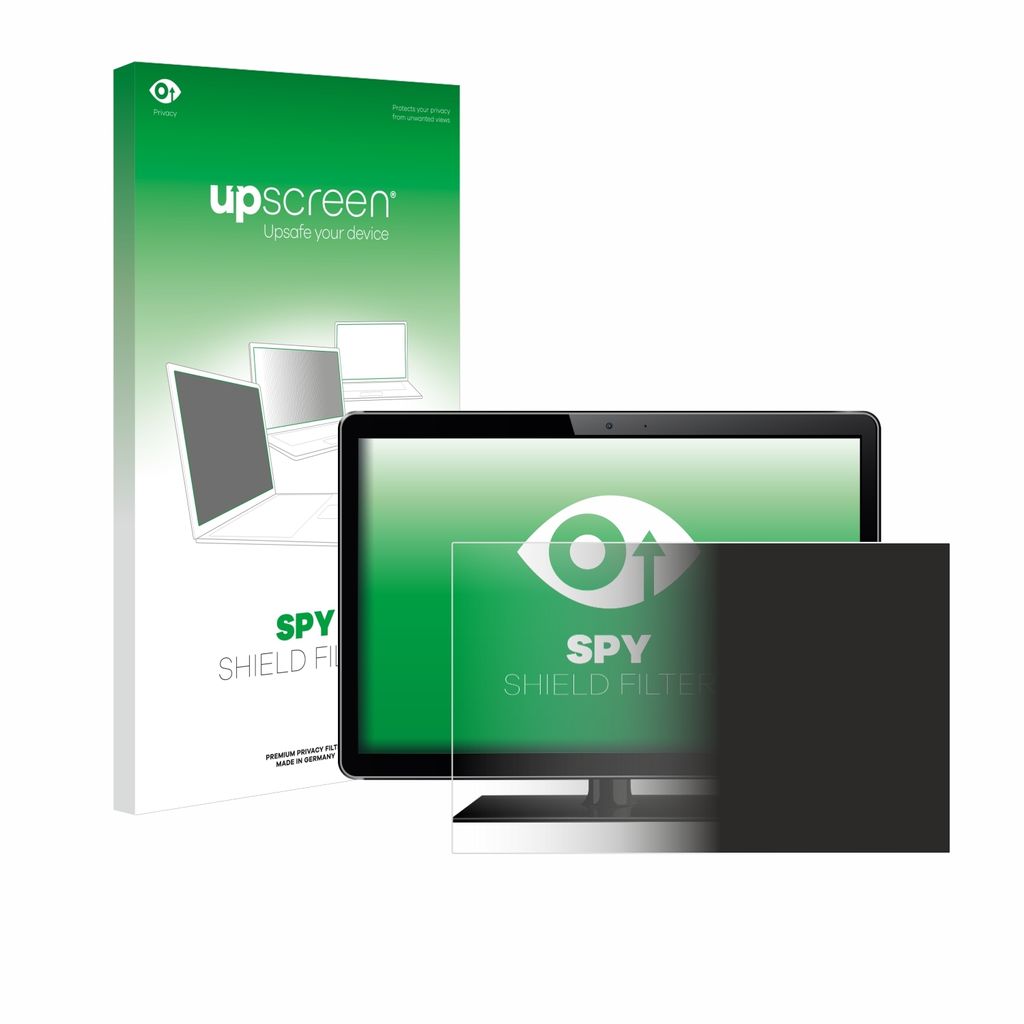 upscreen Blickschutzfilter für Industrie-Monitore mit 60.5 cm (23.8 Zoll) Displays 528 x 297 mm Anti-Spy Privacy Filter Sichtschutz Blaulicht-Schutz