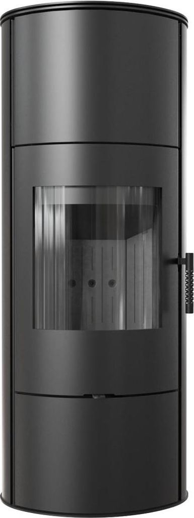 Kaminofen aus stahl KRATKI ROLLO Hoch Ø 150 7 kW schwarz Produktbild 