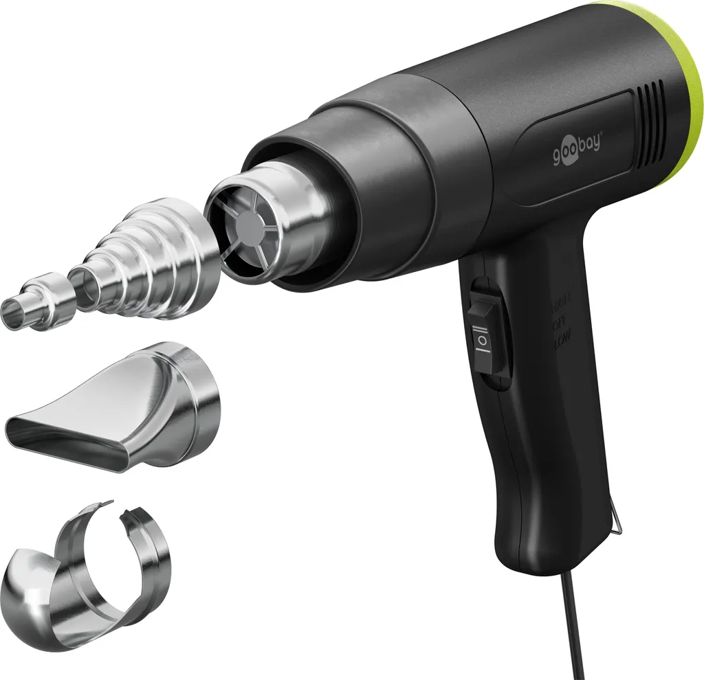 Enlever la peinture facilement avec le pistolet air chaud Goobay 1500W