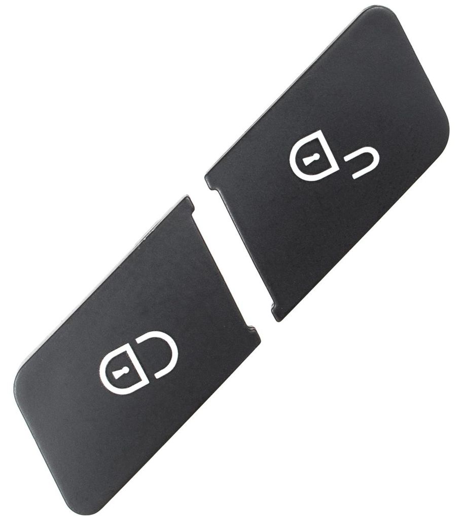 Mercedes E W212 S212 C207 A207 09-16 Türverriegelungsschalterabdeckungen/-knöpfe vorne links, 2-teiliger Satz