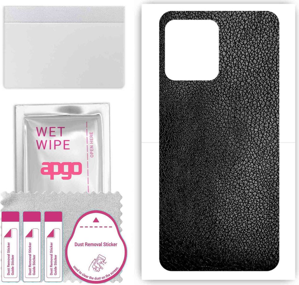 apgo Rückseite Schutzfolie, Skin, kompatibel mit Huawei Nova Y61, Hinten Displayschutzfolie aus Vinylfolie, kratzfest, einfache Montage - Schwarze...