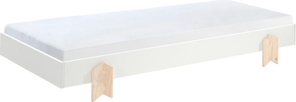 Einzelbett/Stapelbett One Modulo 90x200 cm MDF Weiß