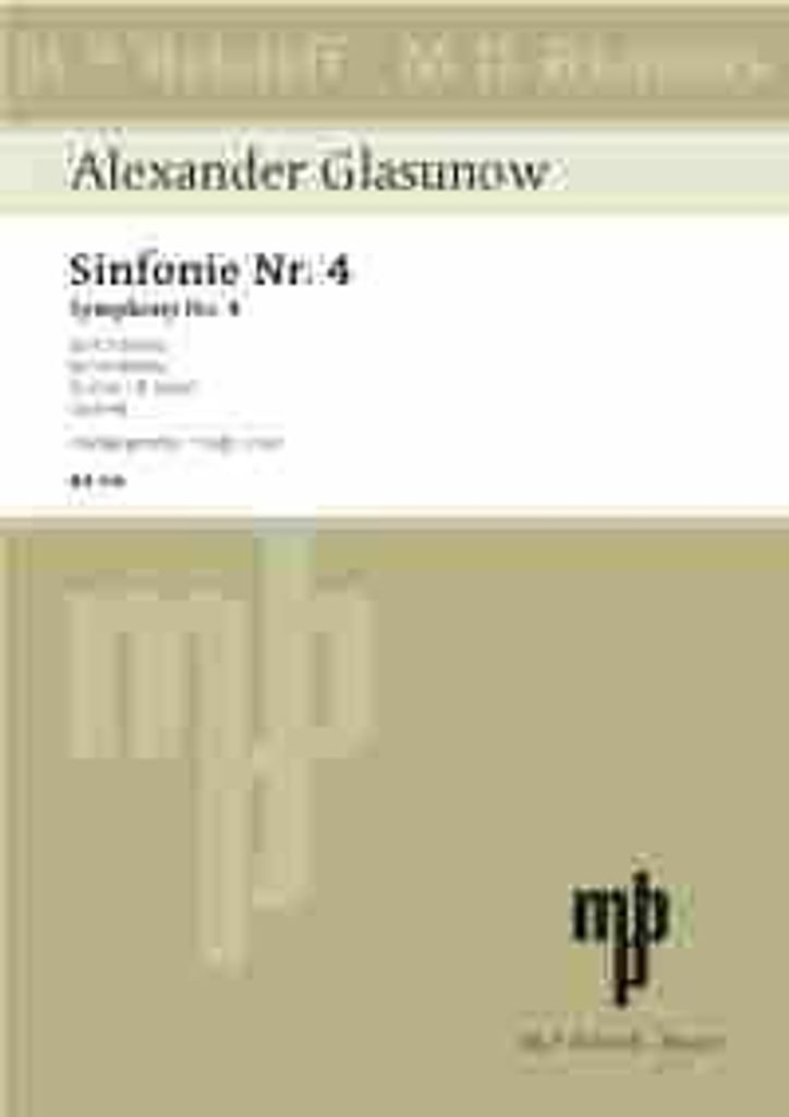 Sinfonie Nr. 4 Es-Dur, Op. 48 - Glasunow, Alexander