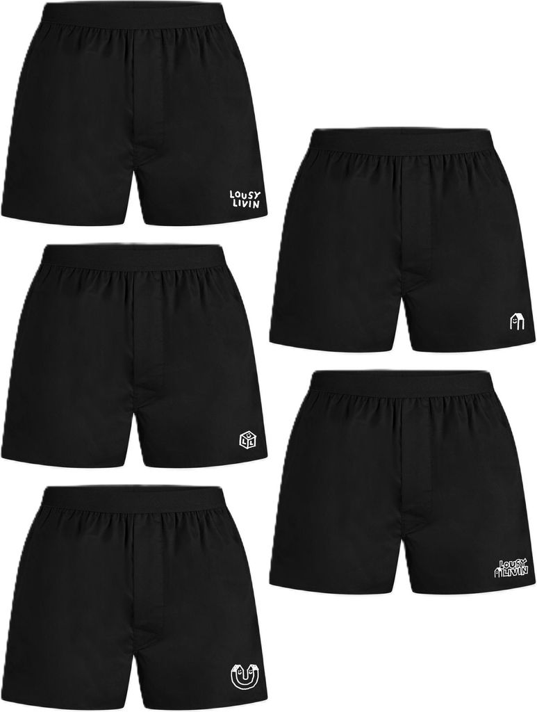 Lousy Livin Boxerbriefs 5er Pack Black XL