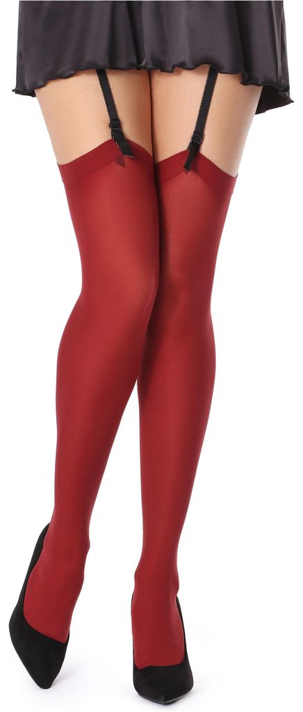 Bellivalini bas jarretière femme microfibre 60 DEN Image du produit 