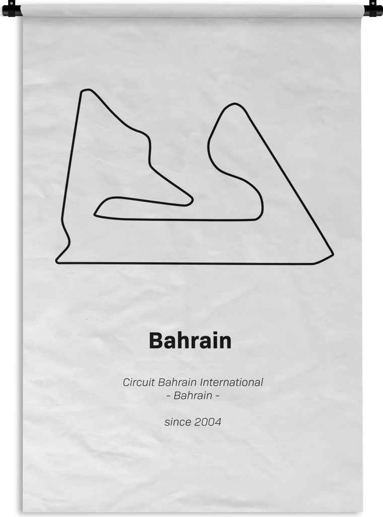 MuchoWow Wandteppich Wandbehang Bahrain - Rennstrecke - F1 120x180 cm Tapisserie Dekoration Wandtuch - Schlafzimmer - Dekorationen für das Haus