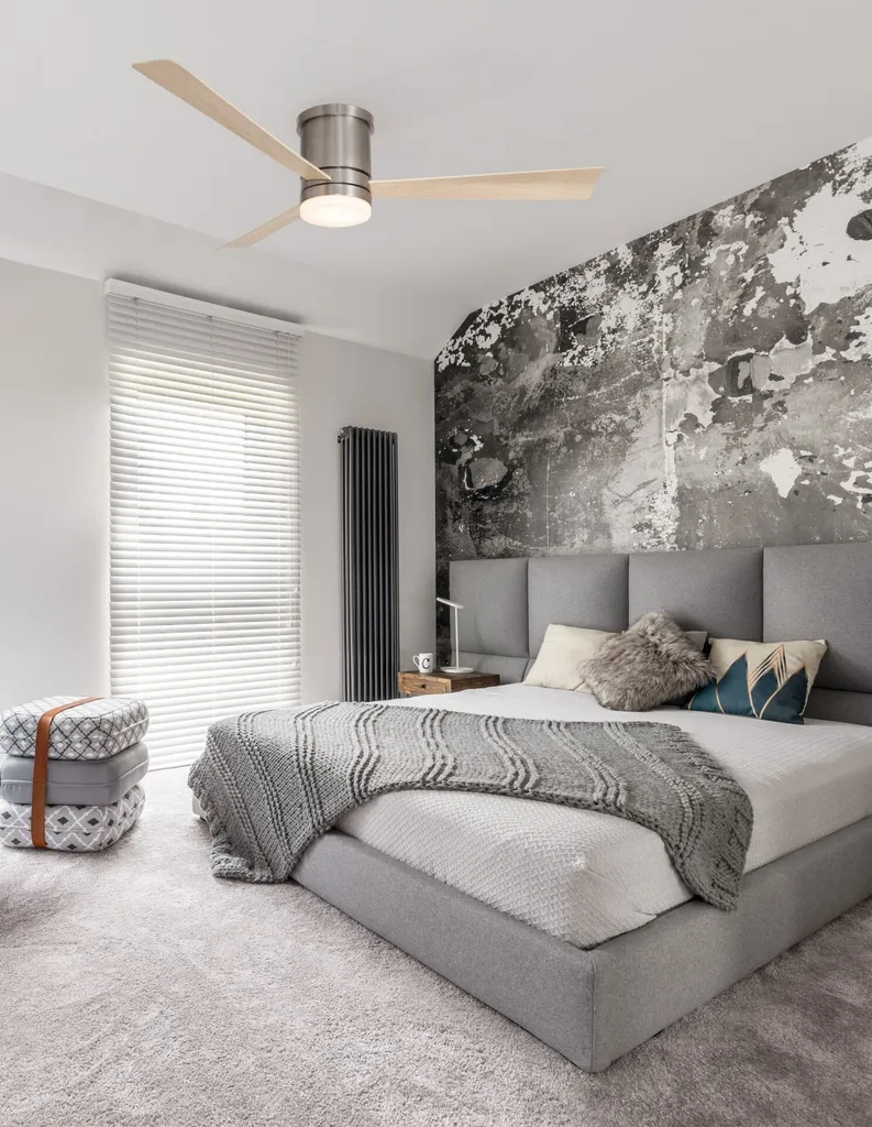 Ventilateur de plafond moderne avec lampe LED et télécommande Nova Luce - 2
