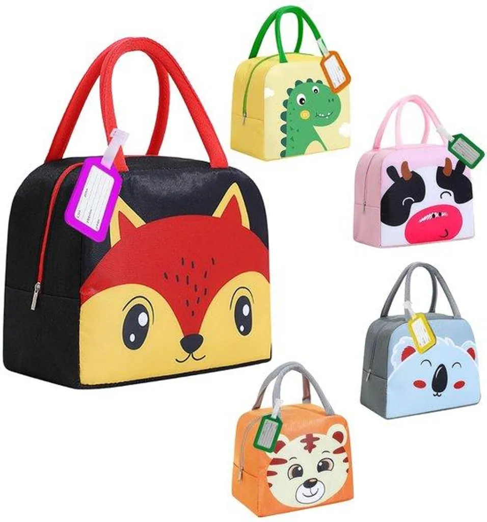 Sac à déjeuner isotherme enfant format cartable 5L - Motifs variés