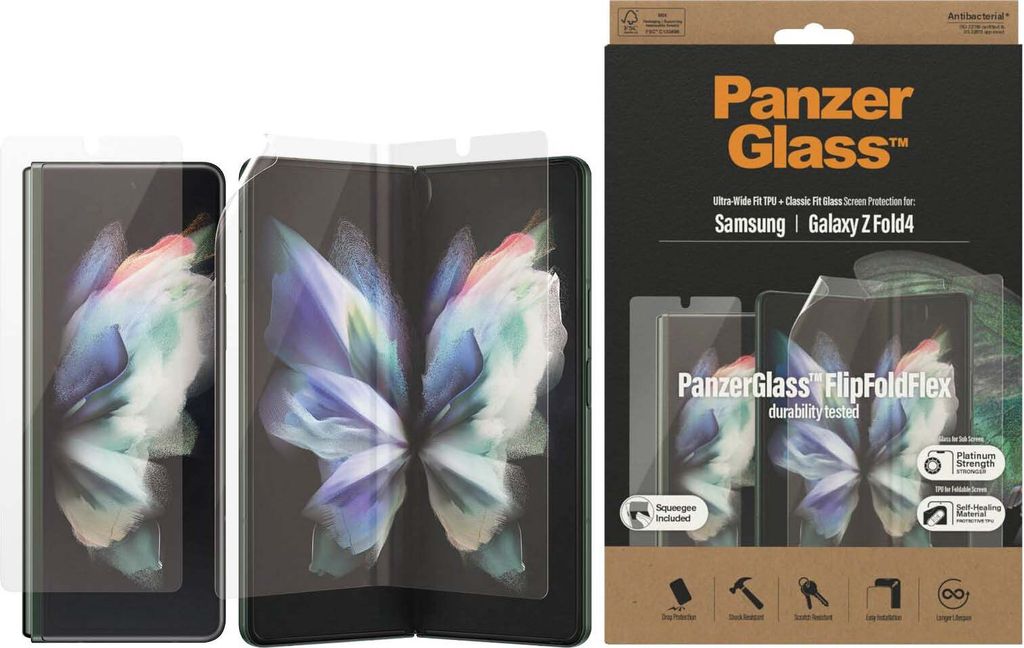 Panzerglas Classic Fit Ultra-Wide Anti-bakterielles Produktbild 