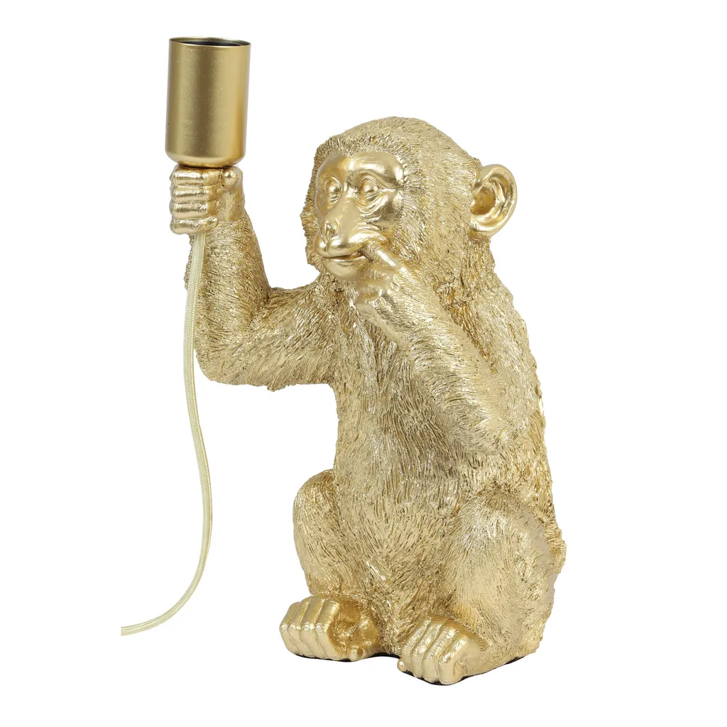 Lampe de table Monkey Or Light & Living 1851685 en plastique E27