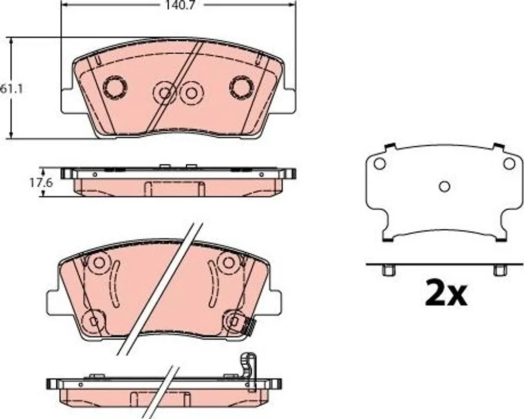 Plateaux de frein avant Kia Stinger 2.2 CRDi 17- anti-corrosion