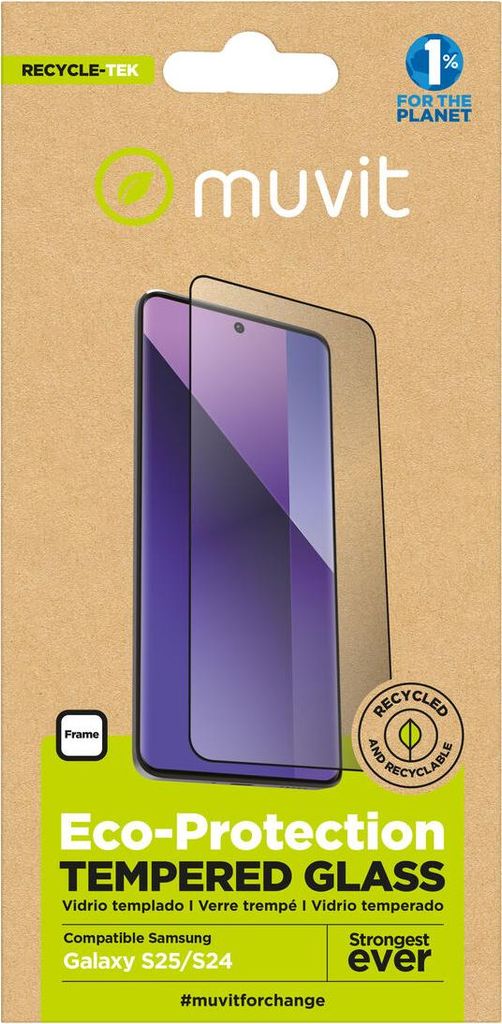 Bildschirmschutz fürs Handy Muvit for Change Galaxy S25/S24