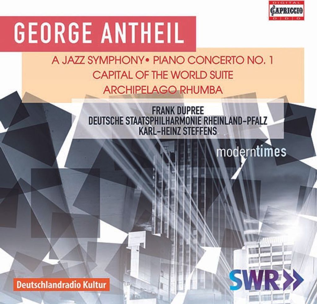 Frank Dupree - George Antheil: A Jazz Symphony/Piano Concerto No. 1/... CD