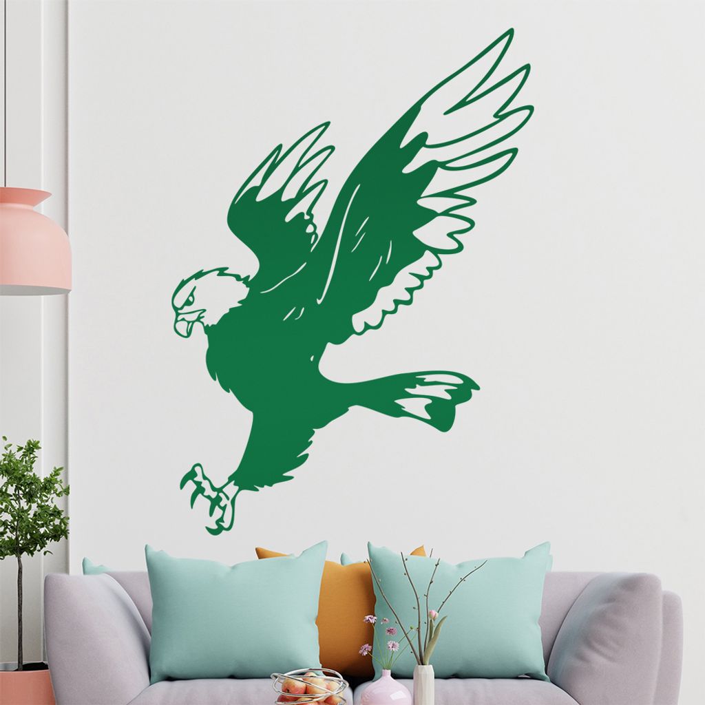 KIWISTAR Adler - Angriff Maus Hase Auge Wandtattoo in 6 Größen - Wandaufkleber Wall Sticker - Dekoration, Küche, Wohnzimmer, Schlafzimmer, Badez...
