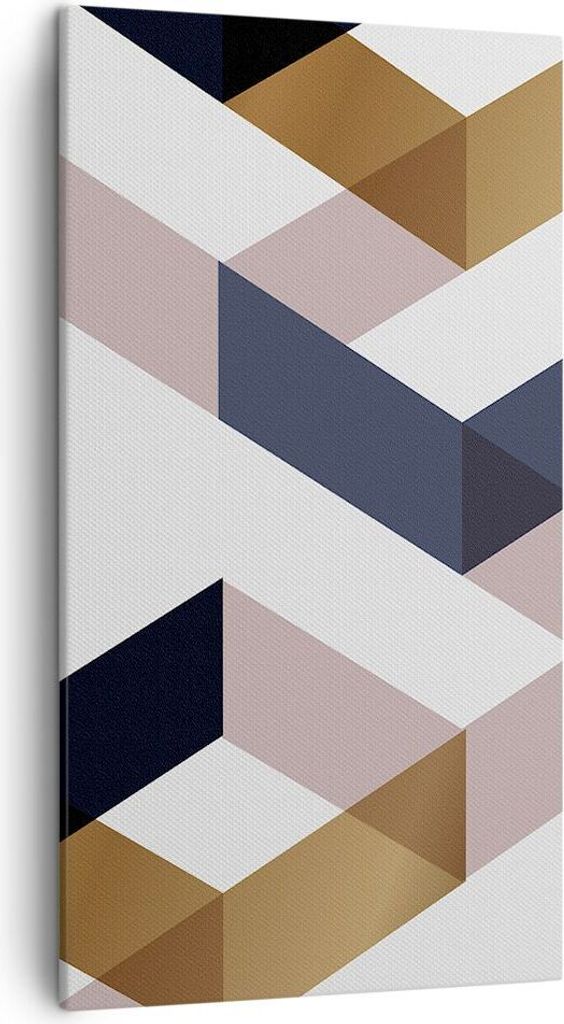 Bild auf Leinwand - Leinwandbild - Einteilig - Abstraktion Muster Diamant - 45x80cm - Wand Bild - Wanddeko - Wandbilder - Leinwanddruck - Bilder - ...