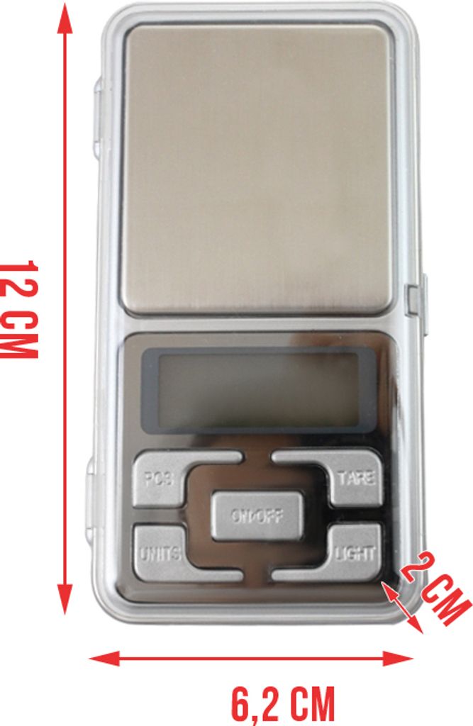 Mini digitálna vrecková váha 500g/0.1g | LCD Obrázok produktu 7