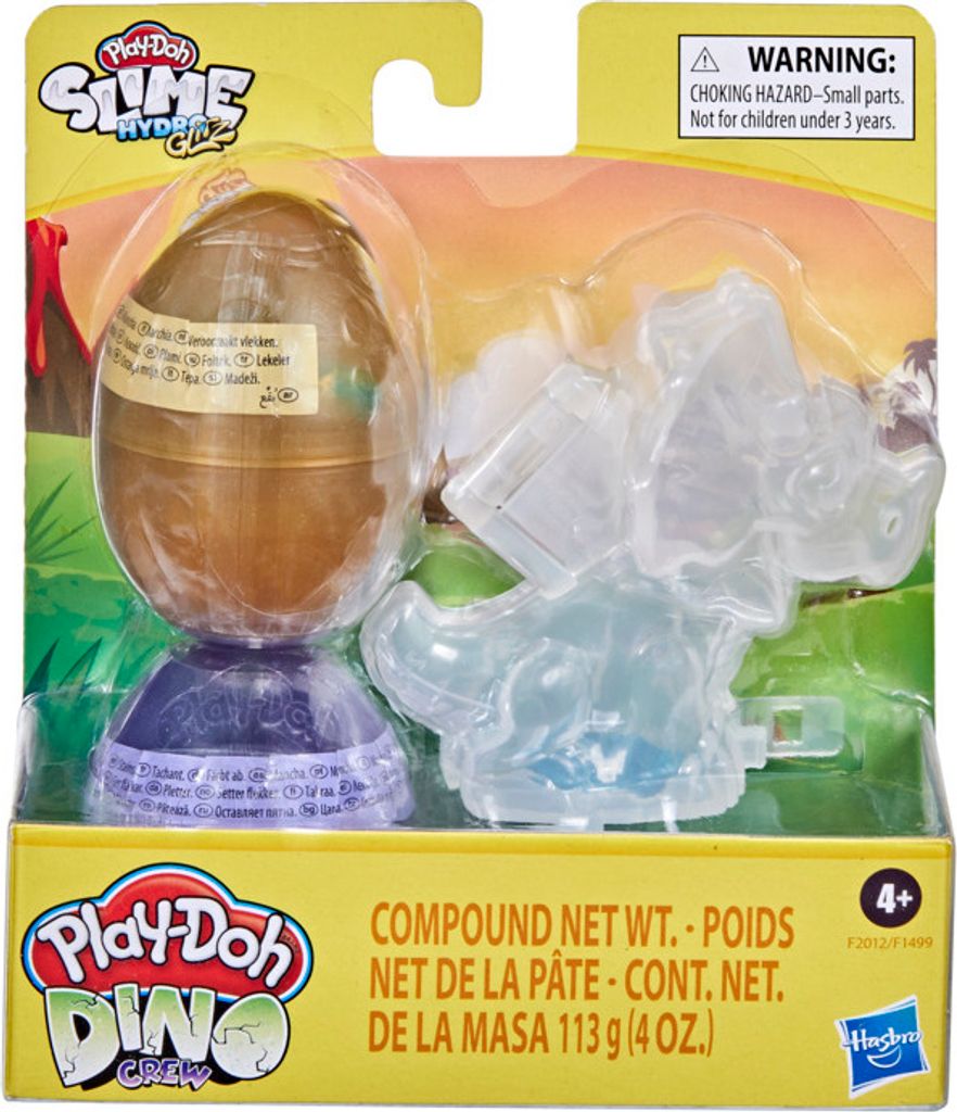Play-Doh Dino Crew Slime HydroGlitz Eggs Assorted, Zestaw Zdjęcie produktu 