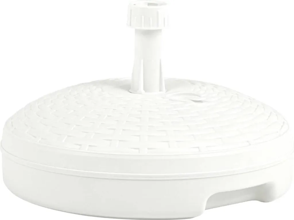 Supporto Ombrellone Rattan Bianco 20L - Base Design per Esterni