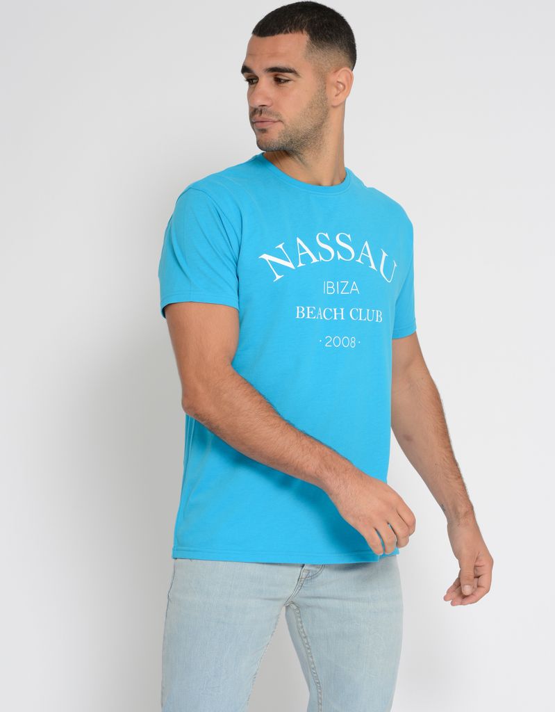 Nassau Beach T-Shirt NB231044 Herren cyan M