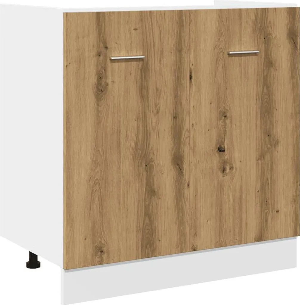 Mobile Sottolavello 80cm Lyon Rovere | vidaXL Cucina Moderna e Funzionale