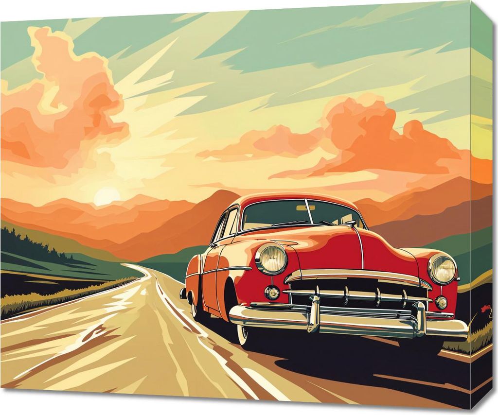 Bild 60x50cm Das Abenteuer Wartet