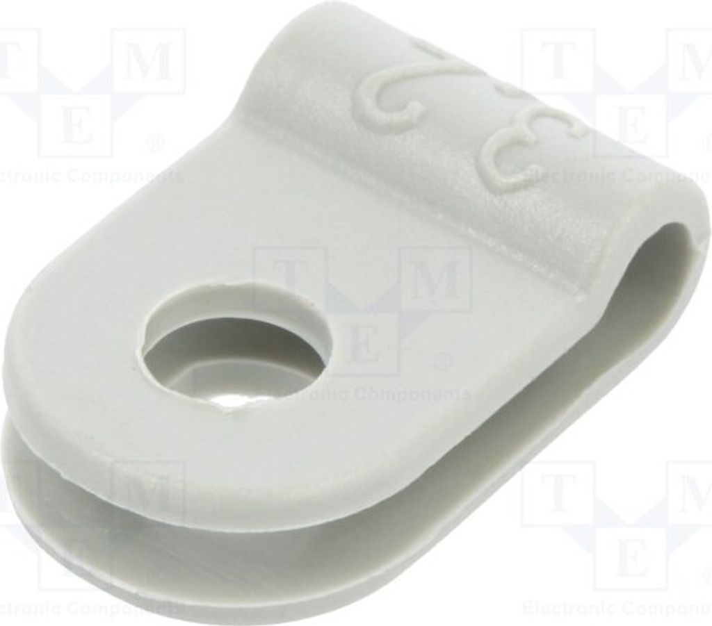 10x Schelle zum Befestigen von Leitungen ØBündel: 3,2mm W: 10mm 255 3.2 LGR Schlau